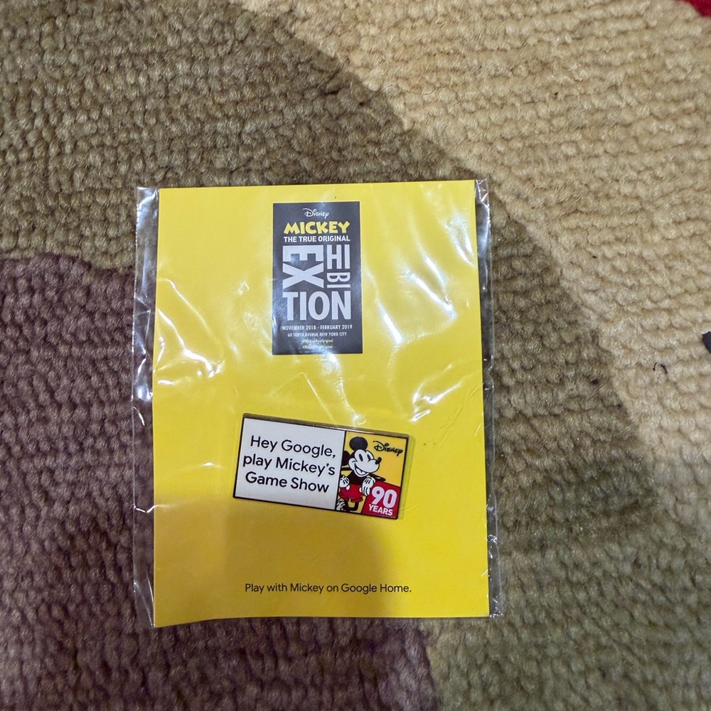 NWT Disney Mickey Mouse Pin True Original Exhibition Google New York City NYC